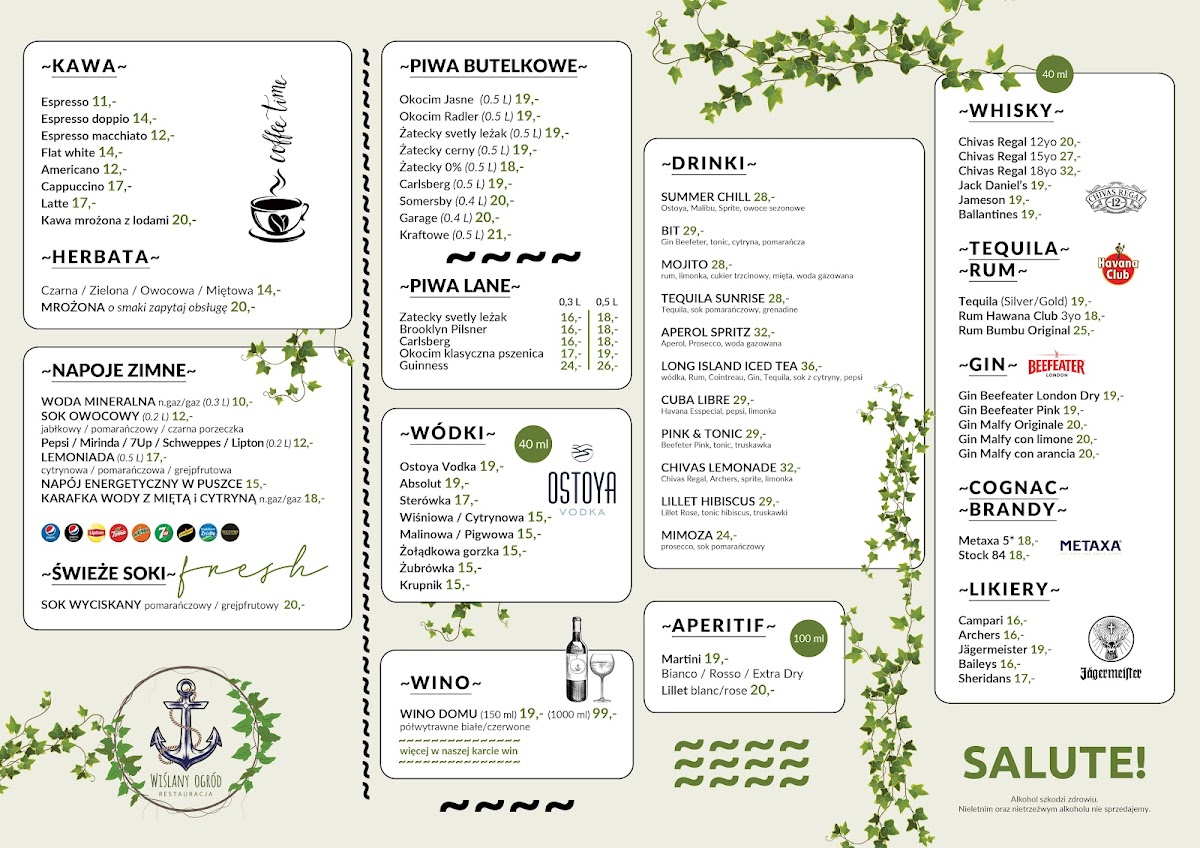 Menu Wislany Ogrod & Statek Sobieski-1