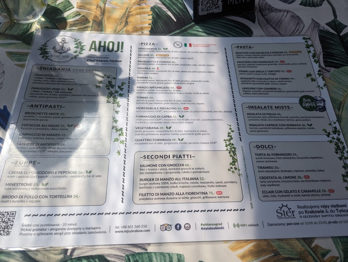 Menu Wislany Ogrod & Statek Sobieski-10