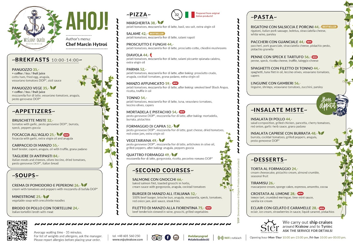 Menu Wislany Ogrod & Statek Sobieski-2