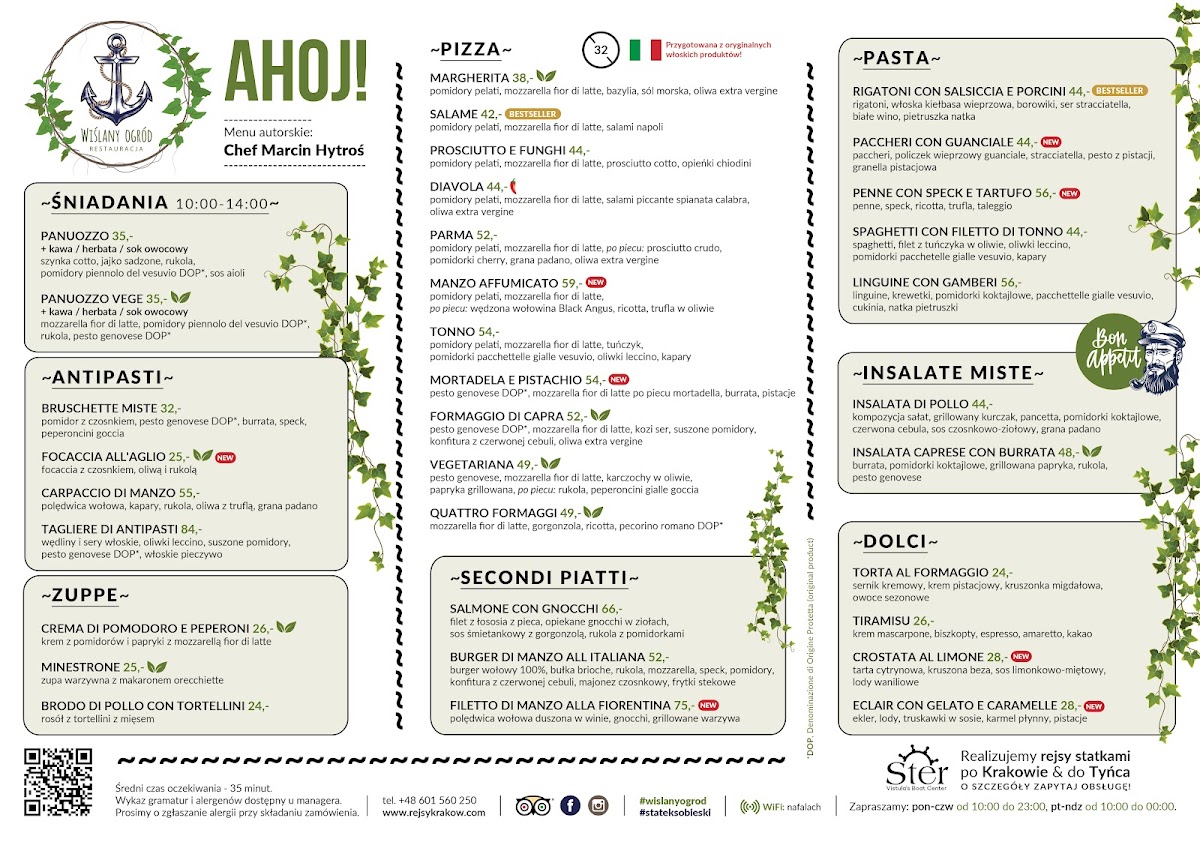 Menu Wislany Ogrod & Statek Sobieski-3